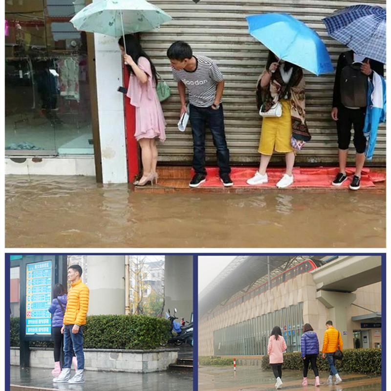 Waterproof Shoe Cover Silicone Material Unisex Shoes Protectors Rain Boots For Indoor Outdoor Rainy Days Dust-Proof Non-Slip Decor