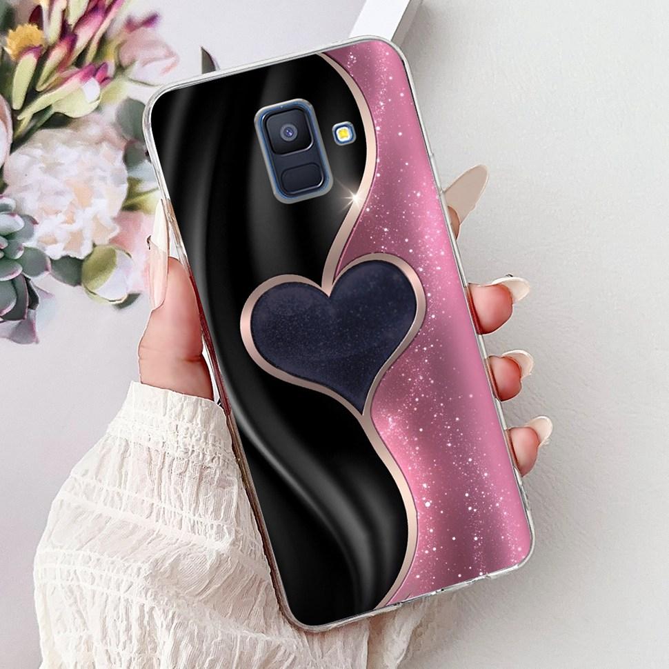 For Samsung Galaxy A6 2018 Case Luxury Painted Cover Soft Silicone Phone Case For Samsung A 6 A6 GalaxyA6 2018 Back Cover Coque