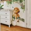 Cartoon Jungle Little Lion Children's Bedroom Home Background Beautification Wall Stickers
