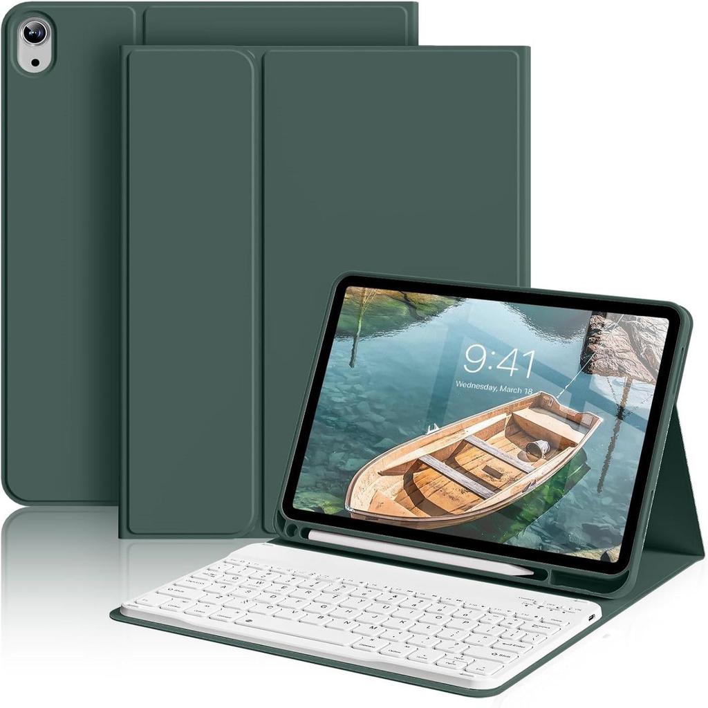 iPad 10th Gen Protective Case with Detachable Wireless Keyboard and Pro Mouse Compatibility