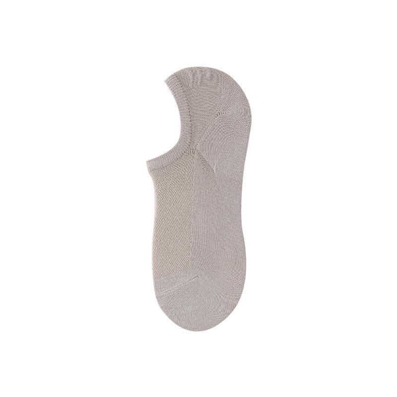 Men's Summer Thin Cotton Mesh 10a Anti Slip Non Drop Heel Shallow Mouth Invisible Socks