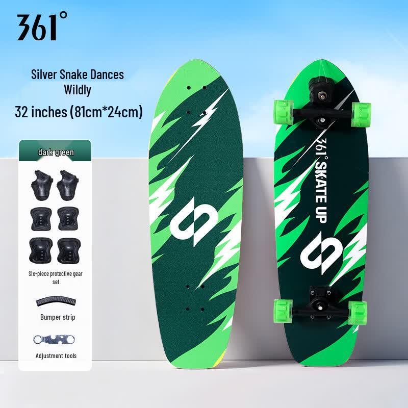 361° Land Surfboard Skateboard for Beginners Adults Teens 32-inch