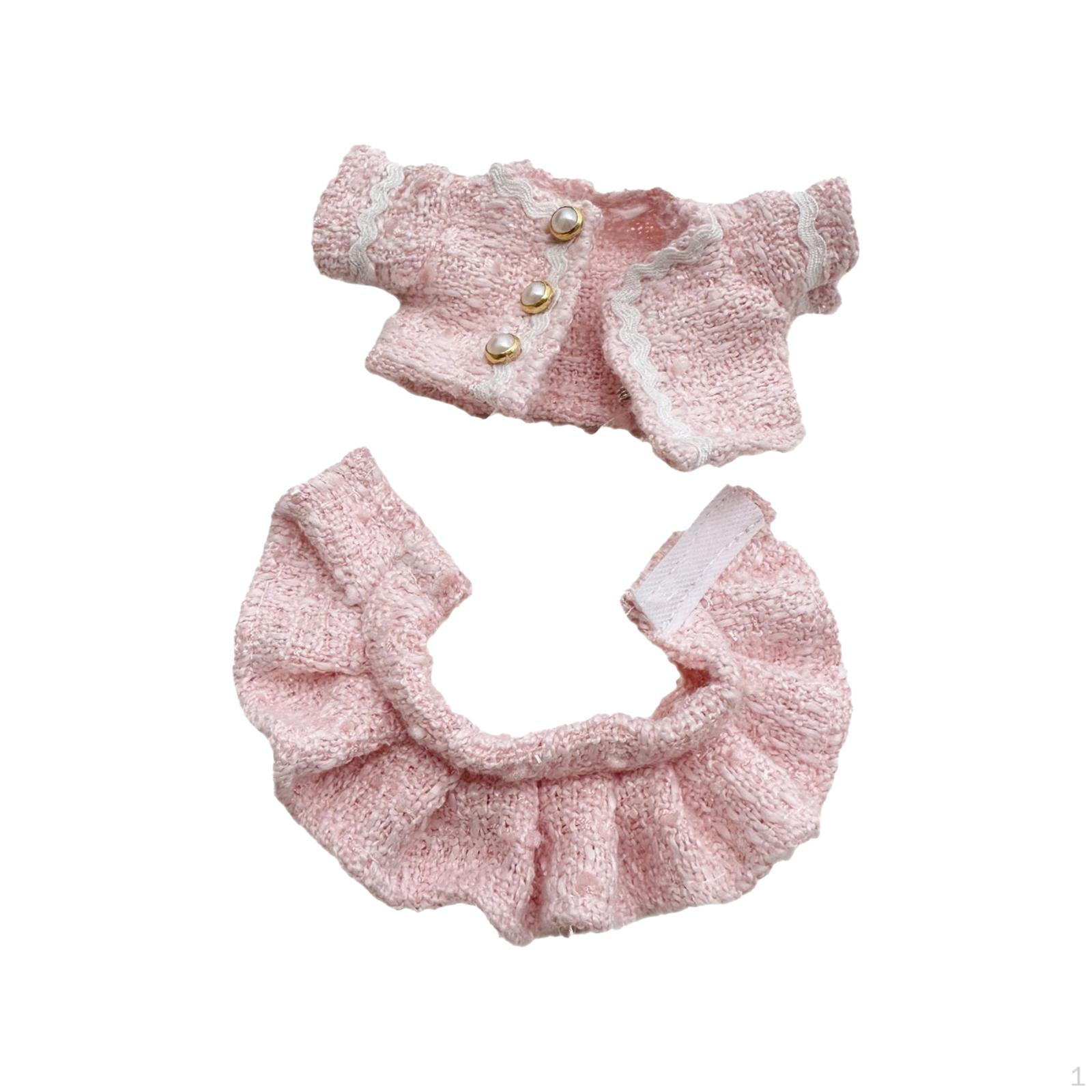 

17 Cm Doll Outfit Collection, Dress Up Accessories for Plush Dolls синий