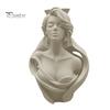 Fine Texture 3D Art Printed Human Bust Vase, Artistic Sculpture Planter for Succulents, Moisture-proof PLA Decor Matte Desktop Decor, Creative