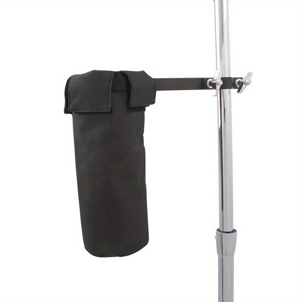 Drumstick Tasche Schwarz Zylindrischer Drumstick Halter Oxford Stoff Metallclip Robust Schlagzeug Instrument Zubehör