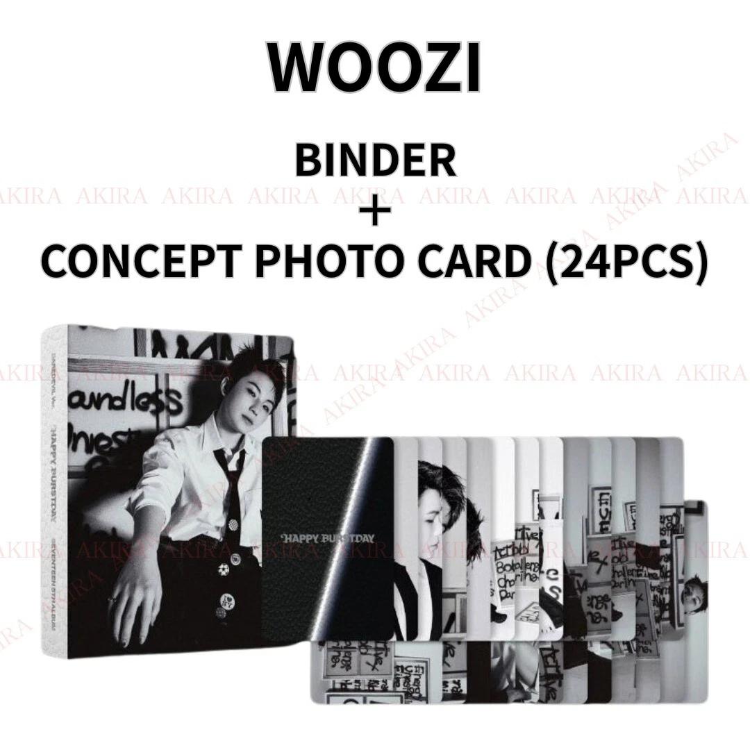 

SEVENTEEN 5-й АЛЬБОМ HAPPY BURSTDAY DAREDEVIL ver. АЛЬБОМ ФОТОКАРТКА ЯПОНІЯ POB WOOZI / BINDER + 24PCS SET