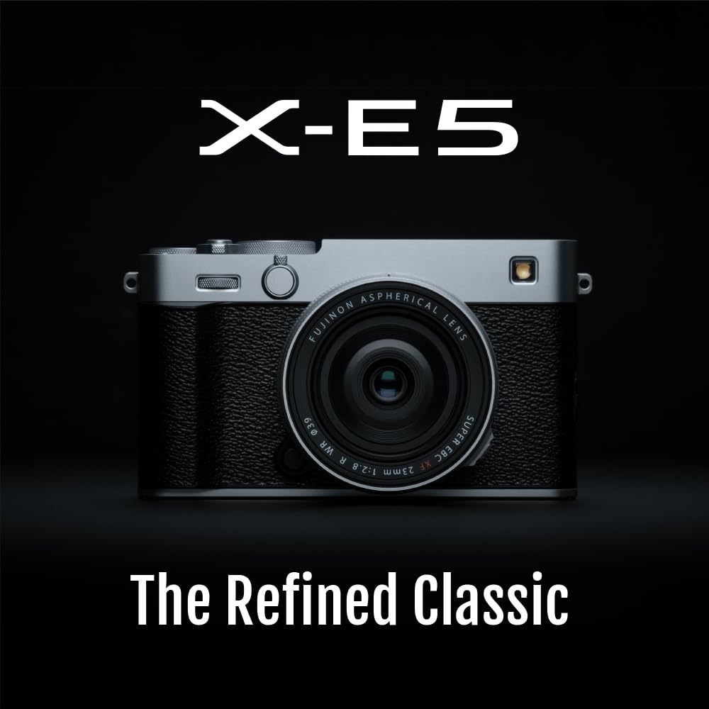 Fujifilm X-E5 Aynasız Dijital Fotoğraf Makinesi Gövdesi F X-E5-S Gümüş İki Dilli JP Model