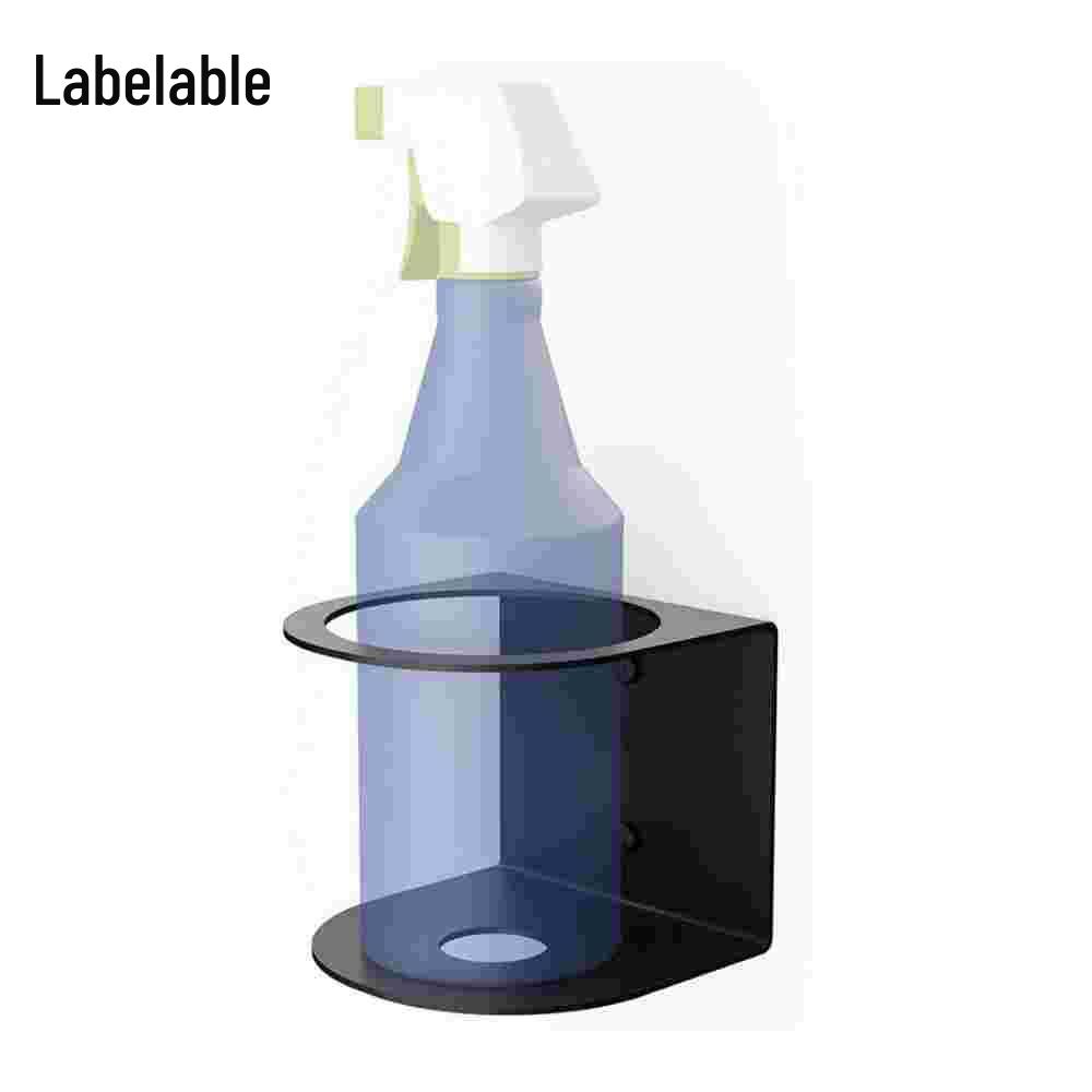 

Металлический настенный стеллаж для баллончиков с аэрозолями и бутылок - Простая установка для хранения в гараже (Одноместный слот) YH003-1