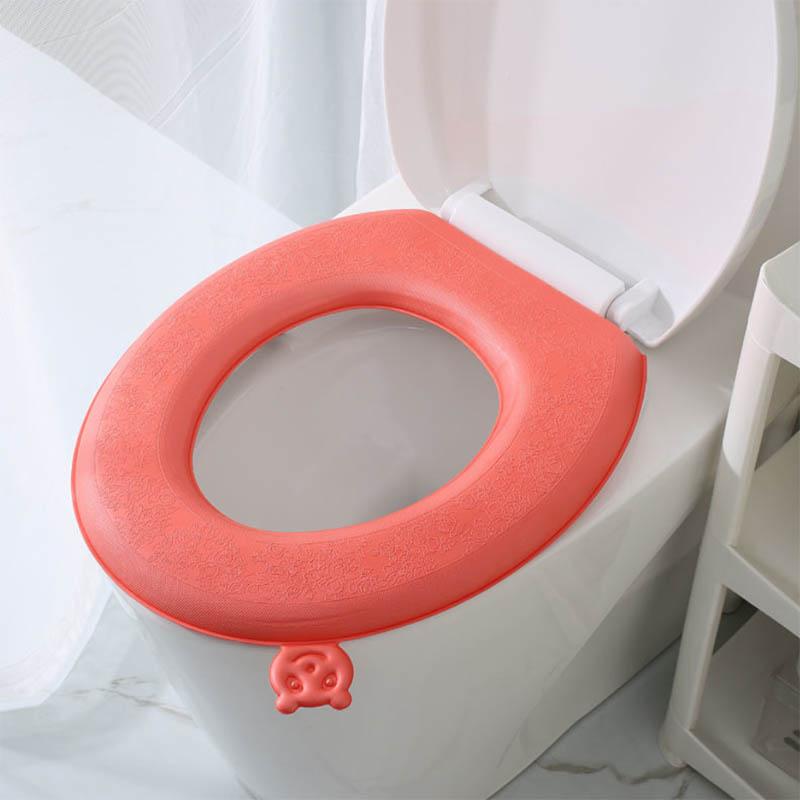 Toilet Silicone Pad Toilet Pad Four Seasons Universal Household Waterproof Toilet Seat Mat Cushion Thickened Warm Washable