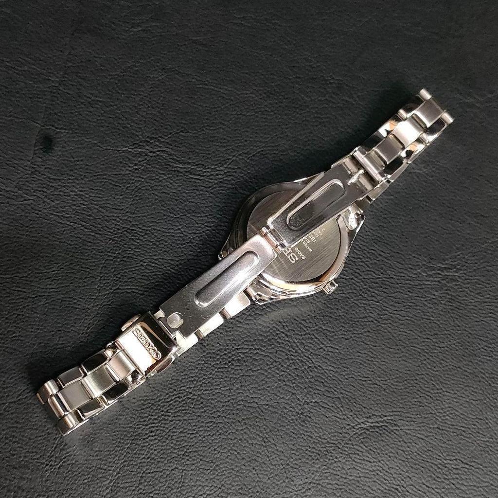 [USED] Seiko Goku White Blue Silver Solar Watch