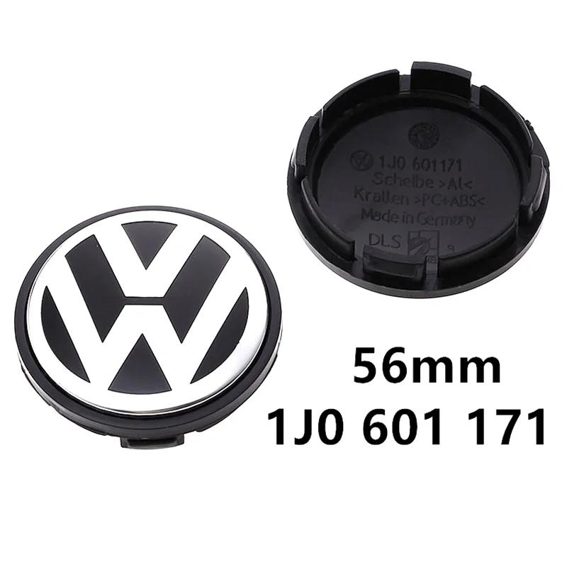 2026 Hot For VOLKSWAGEN VW 4pcs 55-56mm For VW Golf Passat Jetta Beetle CC Bora Polo Touareg Tiguan Wheel Center Cap Rim Caps Ca