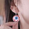 Stylish And Fun Halloween Pumpkin And Bat Earrings Perfect For Girls Celebrating Halloween