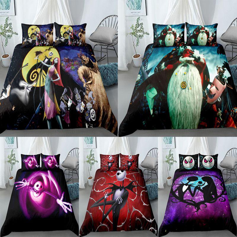 The Nightmare Before Christmas Bedding Set Duvet Cover Pillowcase Soft Material Us/eu Sizes