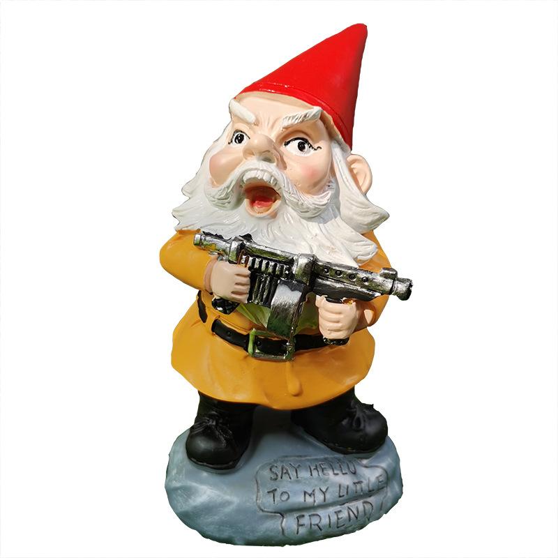 

3D забавная кукла-карлик из смолы, садовые фигурки гномов, украшение ландшафта двора, скульптура, статуэтка-карлик, декор ручной работы