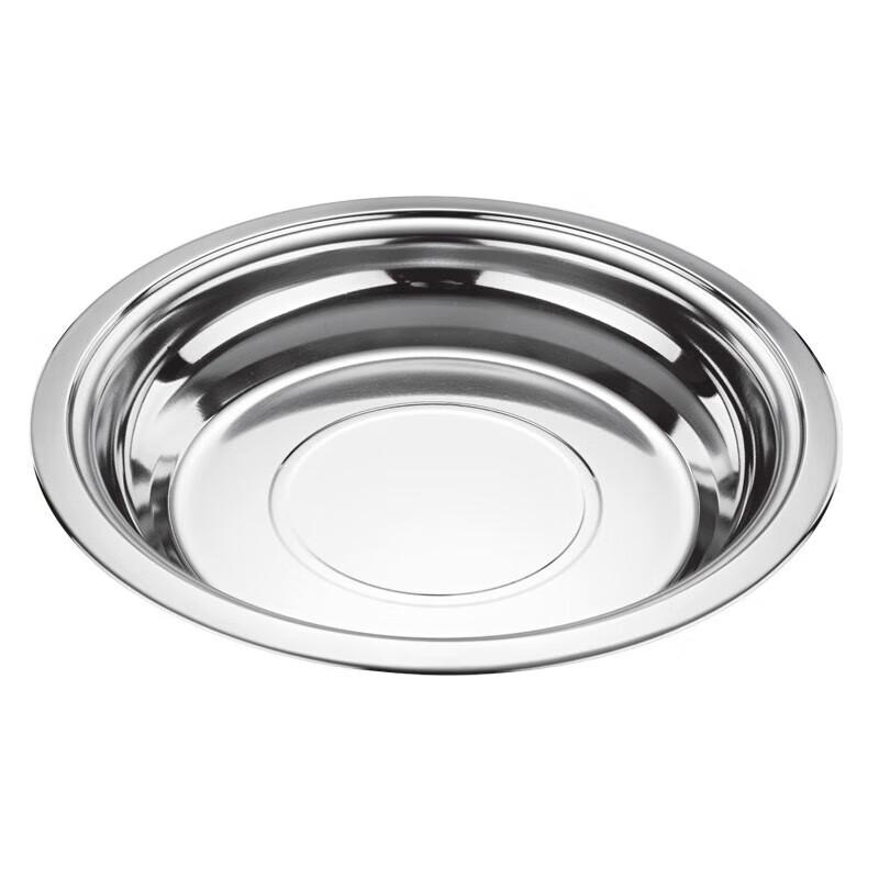 Adneny Multi-purpose Stainless Steel Dumpling Plate 28cm