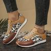 Sneakers women's spring new large-size thick-soled color matching casual low-top sports shoes