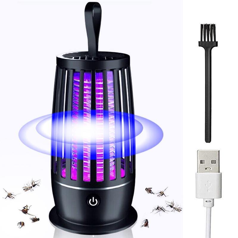 

Знищувач комах на відкритому повітрі, електронний засіб для знищення комарів у приміщенні та на вулиці, пристрій для знищення мух, ультрафіолетова лампа для знищення комарів 3600 В чорний