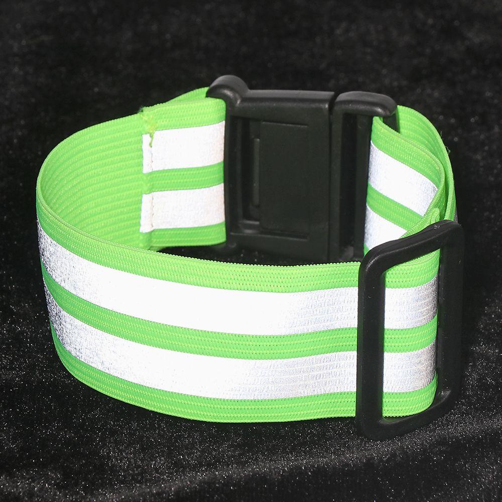 Bike Safety Alert Reflector Wristband Warning Armband Cycling Reflective Strips Bicycle Bind Strap
