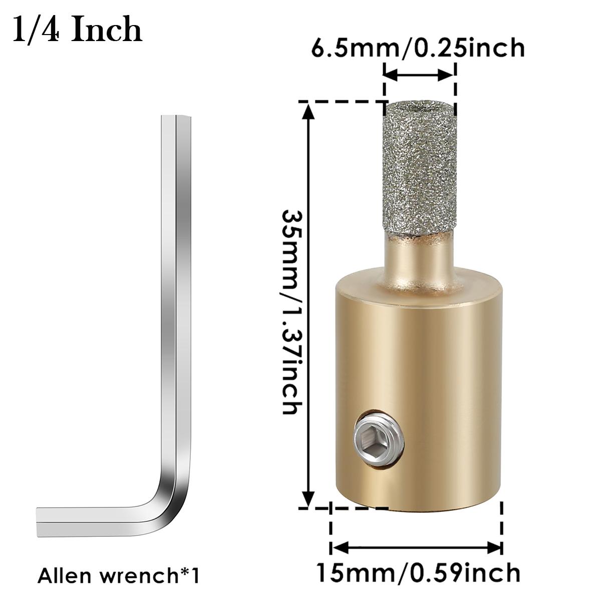 

Головка шлифовального сверла для стекла, камня, витражей, алмазная шлифовальная головка 1 3/4 1/4 для стекла, камня, керамики, шлифовальных инструментов