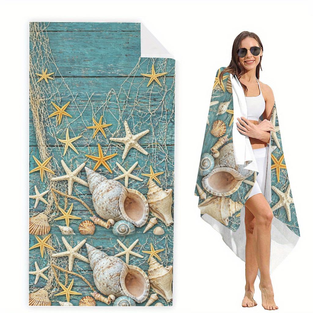 Versatile Polyester Beach Towel - Multi-functional Towel for Swimming, Fitness, Camping, Yoga, Travel and Beach Use