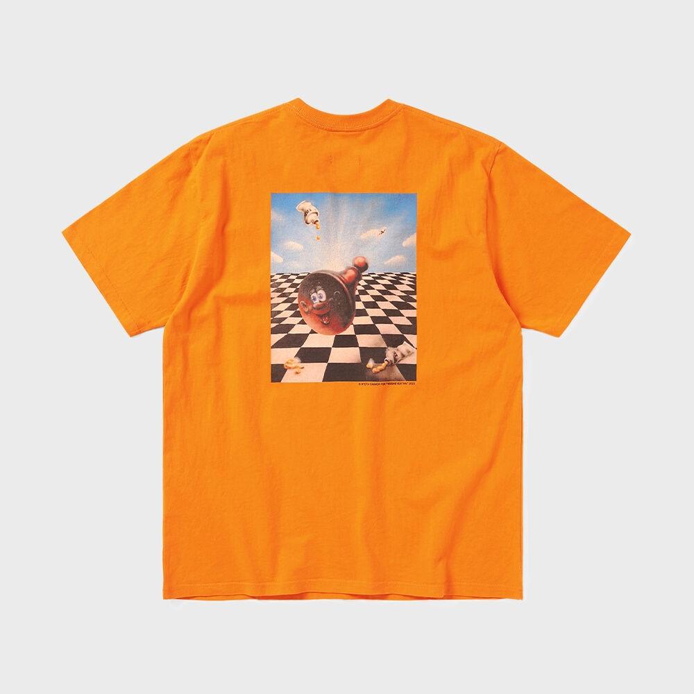ThIs Is Never That Chess Tee Orange S