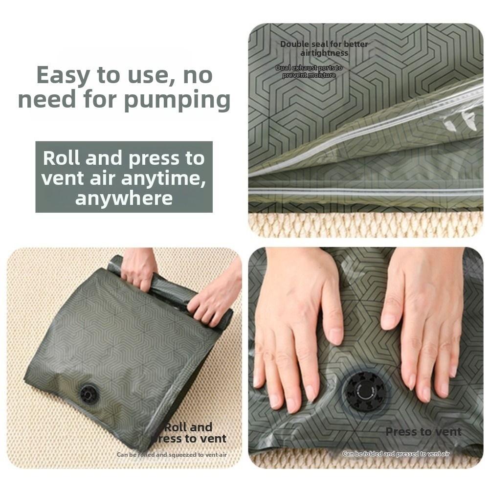 Reusable Vacuum Compression Bag Dustproof Space Saver Hand Roll Vacuum Bags Easy To Clean Sealed Vacuum Packing Pouch Sleepwear