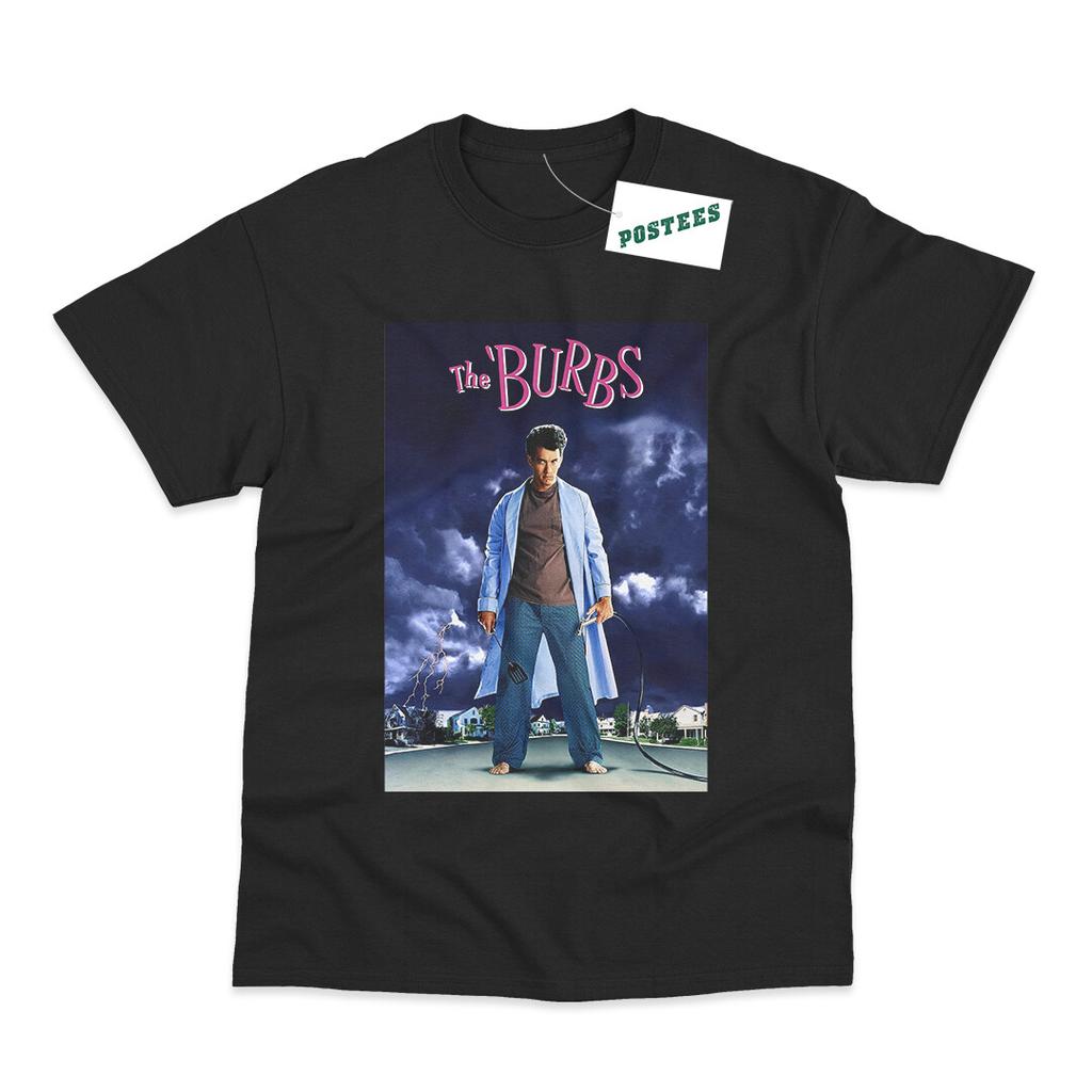 T-shirt Stampata DTG Ispirata al Poster del Film Retro 'The Burbs'