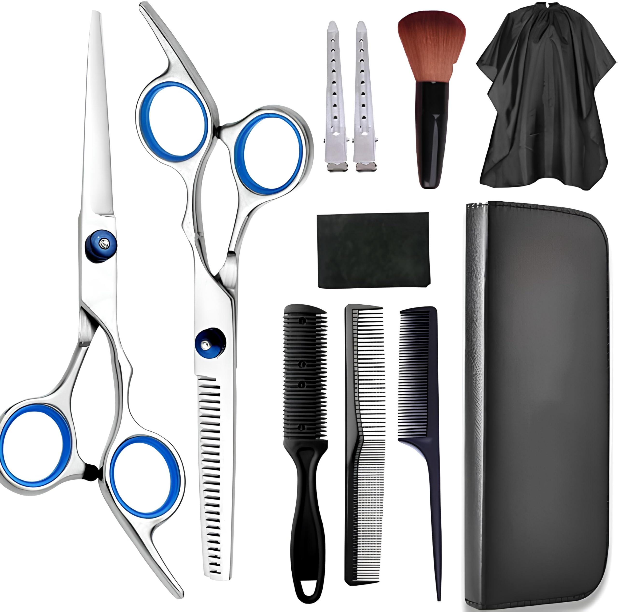 

Стрижка прореживающие ножницы стрижка волос стрижка дома профессиональная стрижка зажим парикмахерская накидка для дома сумка для хранения в комплекте набор, стрижка, набор, чёрный