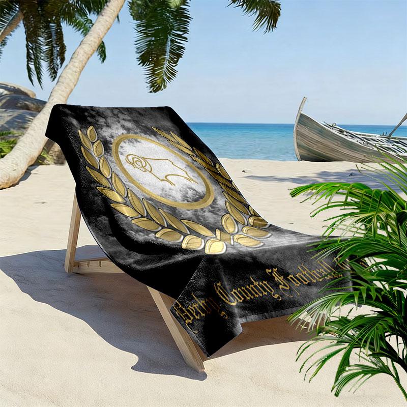 Derby County Beach Towel, Large Soft Quick Dry Towel for Beach Camping Swimming