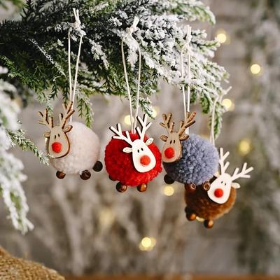 Weihnachtsdeko  Weihnachtsschmuck Filz Elch Anhänger Kreativ Neu Weihnachtsbaum Hängendes Geschenk  Heimdekoration