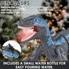 GuKKK Remote Control Dinosaur Toy, RC T-Rex Robot with Walking, Spray, Roaring & Head Shaking, Electronic Dino Toy for Boys & Girls (Gray)