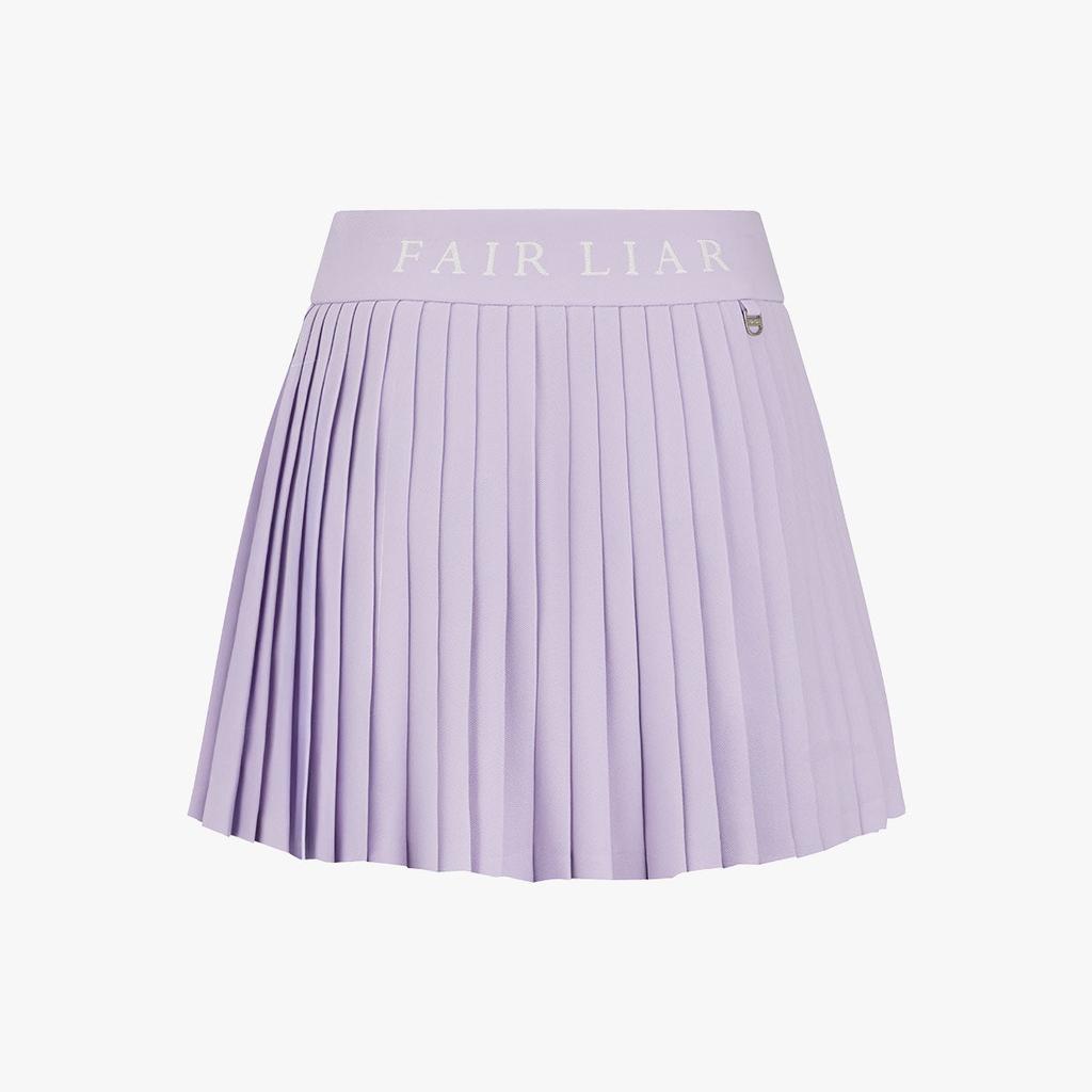 FAIRLIAR GOLF Pique Pleated Skirt (Lavender)