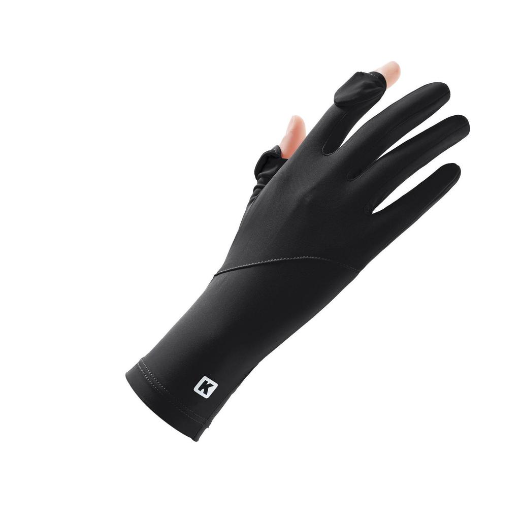 Women's UV Protective Ice Silk Cycling Gloves – Sweat-Absorbent, Breathable, Non-Slip, Flip-Top Sun Protection for Summer
