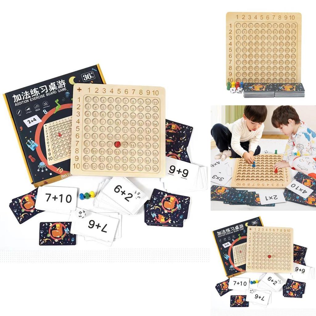 Wooden Multiplication Table Educational Toy For Kids Learning Math Skills And Mental Arithmetic