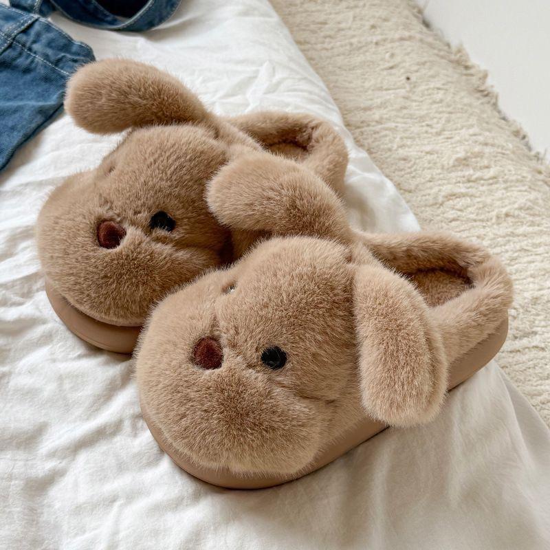 2025 Winter Baumwollmopp niedlicher Plüschwelpenmopp rutschfest Zuhause drinnen kältefest Plüsch warmer Baumwollmopp