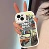 D-Decor T-Theft A-Auto G-GTA Joc Video Carcasă Telefon Piele Dură Pentru IPhone 14 13 16 Mini 15 14 11 12 Pro Max Plus Fundas