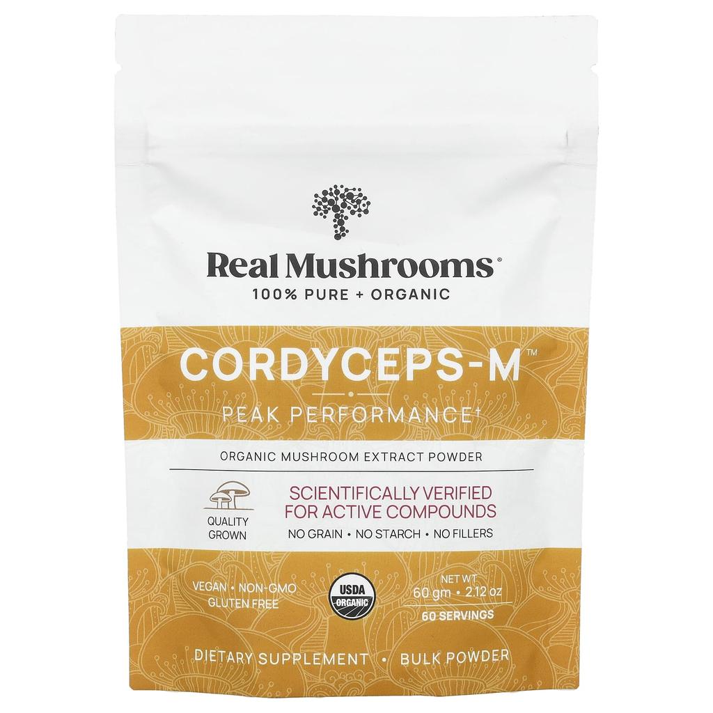 Cordyceps-M™, Organic Mushroom Extract Powder, 60G(2.12Oz)