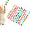 10pcs Cat Toys Freely Folding Spring Shape MultiColor Cat Bouncing Good Elasticity Pet Playing Cat Interactive Toys Pet Supplies