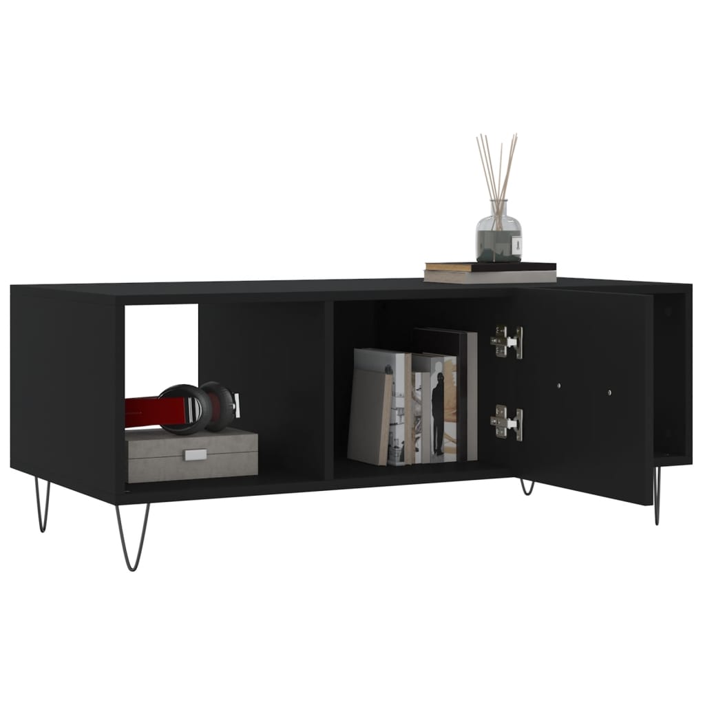 Coffee Table Black 102x50x40 Cm Particleboard
