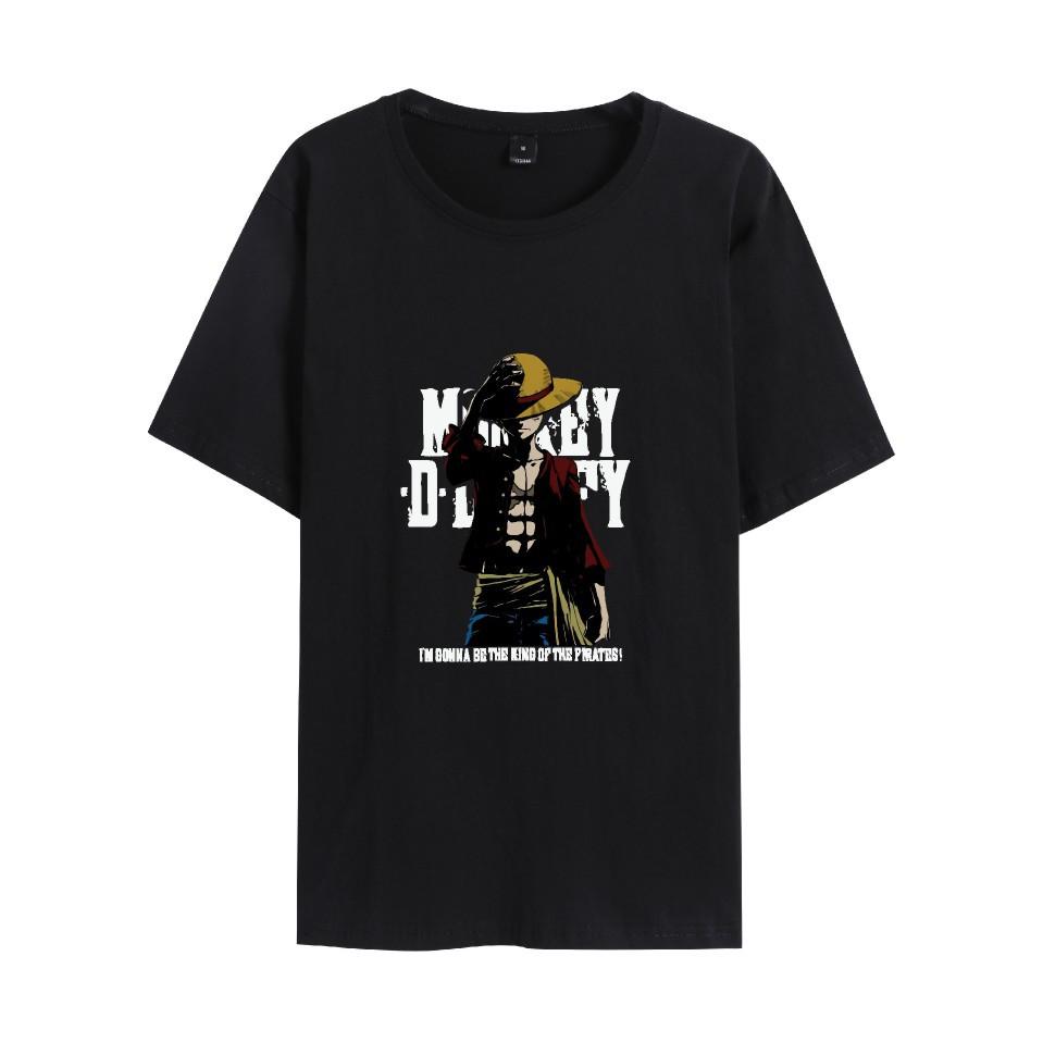 

NEW ONE PIECE Anime T-shirt for Men Women Summer Kids Tops Tees Kids Tshirts Clothes Streetwear XS чёрный