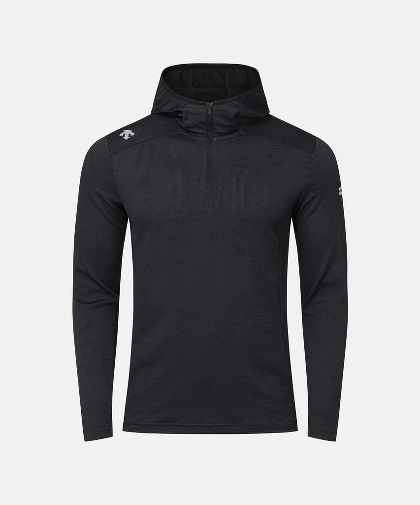 Descente Running Hooded Long Sleeve T-Shirt Black Sr113Rhd23