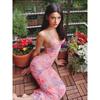 Elegantné Butterfly Women Maxi Šaty Úzke šaty s potlačou Šaty na chrbte Popruhy V Neck Ohlávka Bodycon Hot Girls Club Párty Vestidos Párty šaty Y2k Šaty Župan