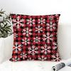 Snowflake-Themed Winter Home Decor Pictures Pillow Case Linen Pillow Case Sofa Home Decor Cushion Cover Cushion Cove
