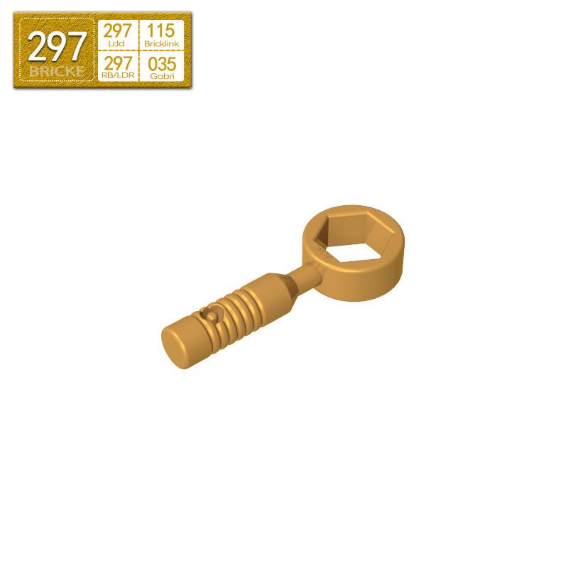 Brick Guest Building Block Toolbox Wrench, Compatible with Lego 6246d 55300, MOC Spare Parts Piece