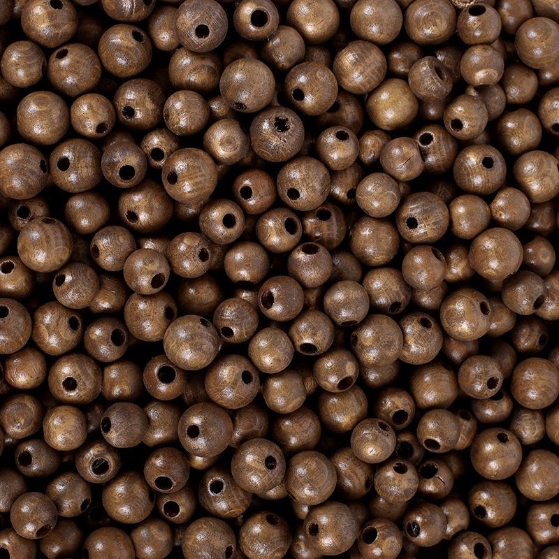 Eco-Friendly Solid Wood Colorful Beads – Natural and Mixed Hues