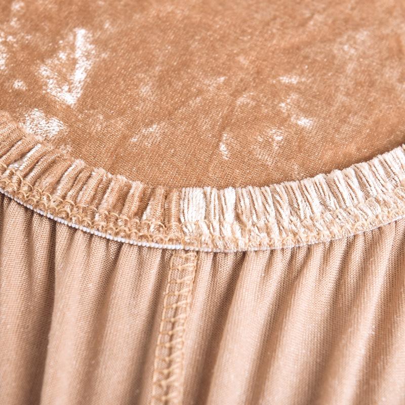 1 Stück Verfügbar Verdickter Elastischer Esszimmerstuhlbezug, Restaurant, Silberfuchs Samt Stuhlbezug, Elastischer Tisch- und Stuhlbezug