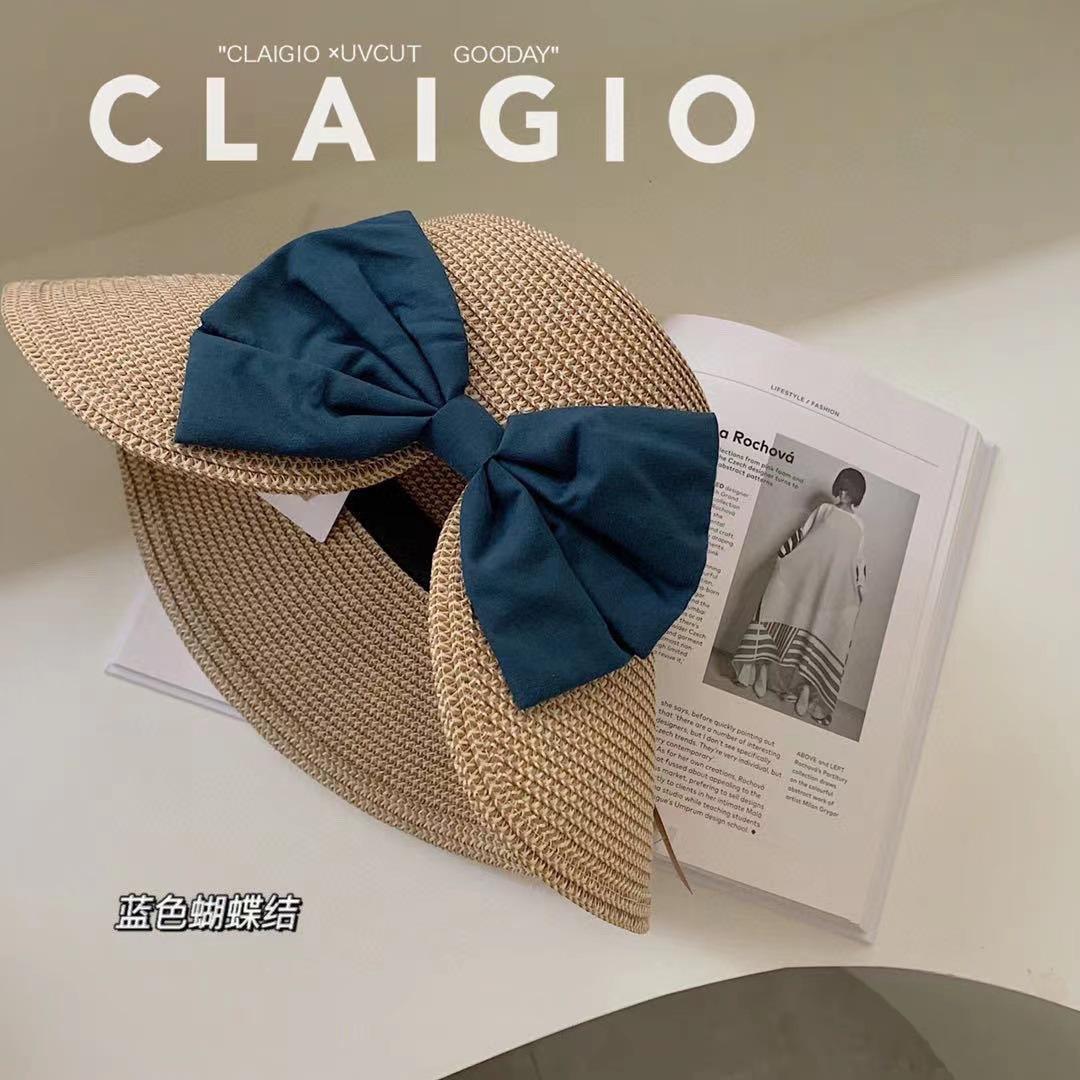 

Весна и лето новая соломенная шляпа с бантом, большой край, затеняющий темперамент, универсальная повседневная солнцезащитная шляпа для женщин, универсальная прилив M（56-58cm）