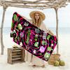 Zombie Invasion Pattern Beach Towel Quick-Dry Soft Microfiber Comfortable Lightweight