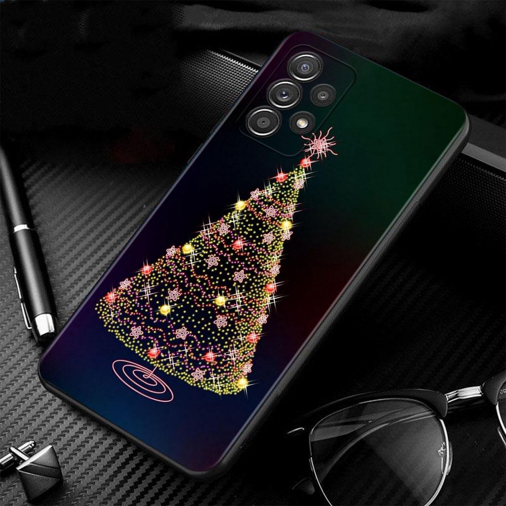 Phone Case For Samsung A52s A73 A72 A53 A33 A32 A22 A13 A02s A21s A12 A31 A91 A51 A71 A41 A23 A11 Merry Christmas Tree Deer