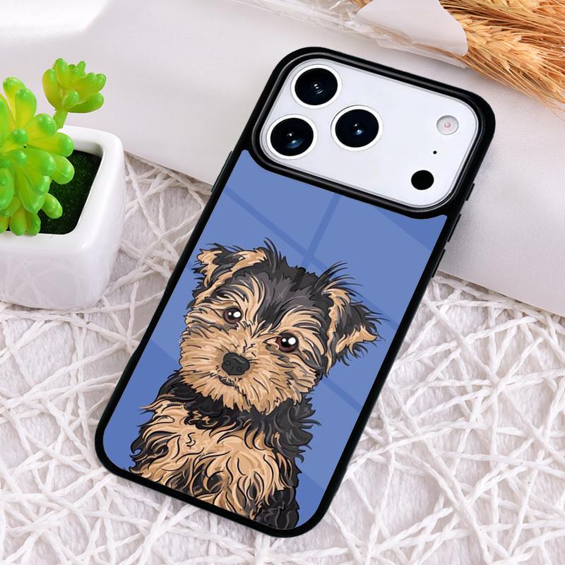 Yorkshire Terrier Dog Soft Shockproof Phone Case for iPhone 17 Air 16e 15 11 12 14 13 Pro Max Cover Coque